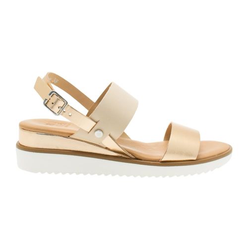 Womens Rose Gold Navas Sandals 7202 by Moda In Pelle from Hurleys