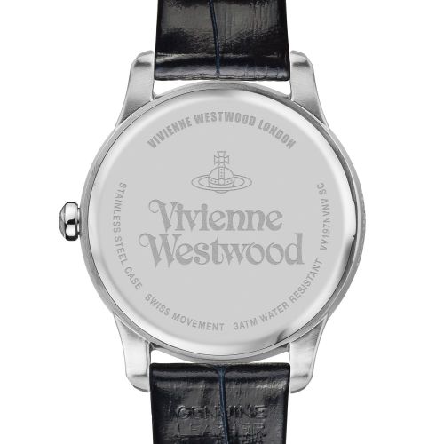 Womens Navy Fitzrovia Leather Watch 26024 by Vivienne Westwood from Hurleys