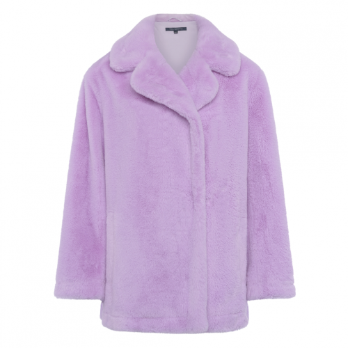 Womens Violet Tulle Buona Faux Fur Short Coat 100862 by French Connection from Hurleys