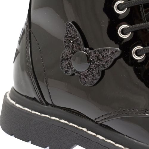 Girls Black Patent Fairy Wings Boots (26-37) 78363 by Lelli Kelly from Hurleys