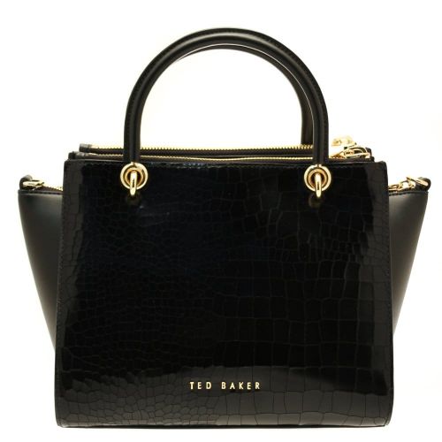 Womens Black Cassie Exotic Zip Detail Tote Bag 27159 by Ted Baker from Hurleys