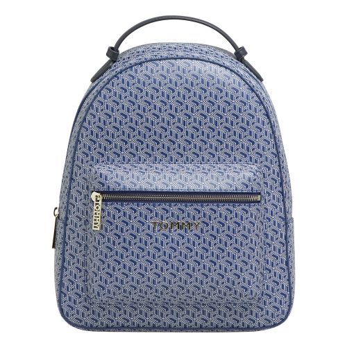 Womens Blue Ink Iconic Monogram Backpack 57971 by Tommy Hilfiger from Hurleys