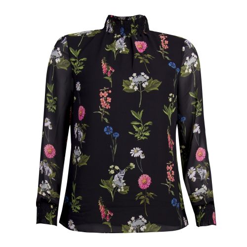 Womens Black Taalia Florence Print Blouse 29950 by Ted Baker from Hurleys