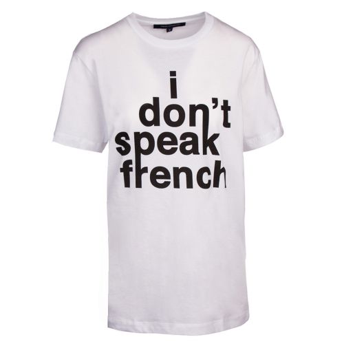 Womens White I Dont Speak French S/s T Shirt 41258 by French Connection from Hurleys