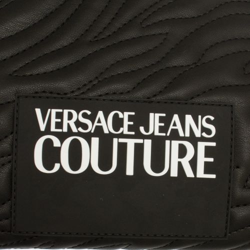 Womens Black Animal Quilted Pouch Crossbody Bag 55116 by Versace Jeans Couture from Hurleys
