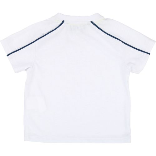 Toddler White/Navy Logo T Shirt & Sweat Shorts Set 38315 by BOSS from Hurleys