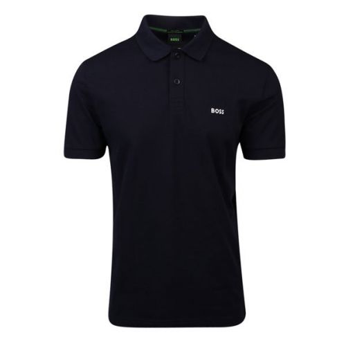 Athleisure Mens Dark Blue Piro Regular Fit S/s Polo Shirt 110144 by BOSS from Hurleys
