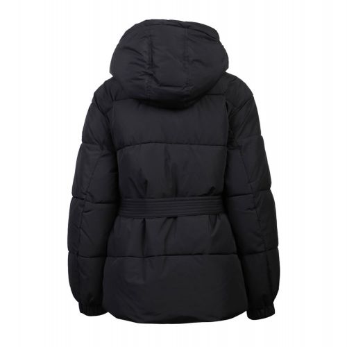 Womens Black Belted Puffer Jacket 99147 by Tommy Jeans from Hurleys