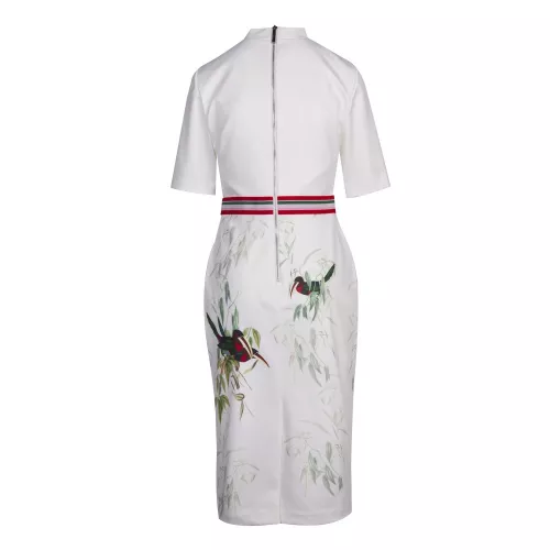 Womens White Molilo Tutti Frutti Midi Dress 42108 by Ted Baker from Hurleys