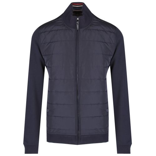Mens Navy Mowntan Quilted Sweat Jacket 35988 by Ted Baker from Hurleys