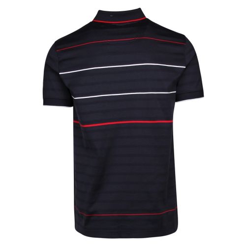 Athleisure Mens Navy Paddy 5 Stripe Regular Fit S/s Polo Shirt 36895 by BOSS from Hurleys