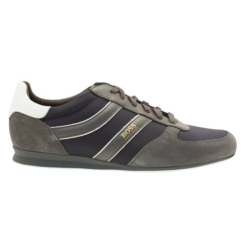 Mens Dark Grey Orland_Runn Trainers 9473 by BOSS from Hurleys