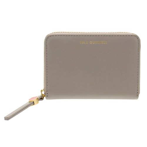 Womens Grey Leather Cont Purse 11821 by Lulu Guinness from Hurleys