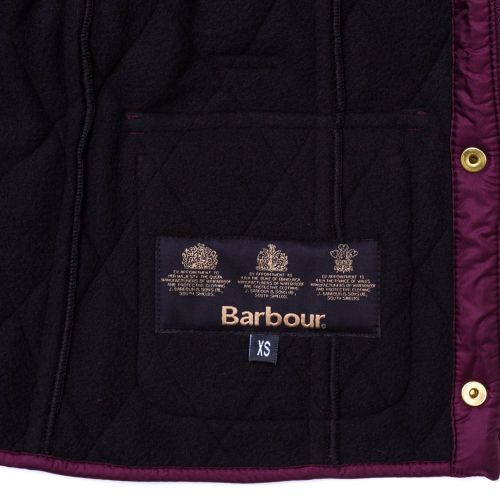 Girls Merlot International Quilted Jacket 65713 by Barbour from Hurleys