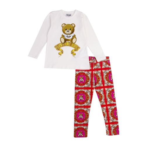 Moschino Girls Sweet Pink Toy Top & Leggings Set 75932 by Moschino from Hurleys