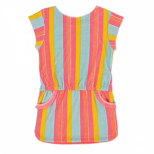 Girls Pink Multi Glitter Stripe Beach Dress 36600 by Billieblush from Hurleys
