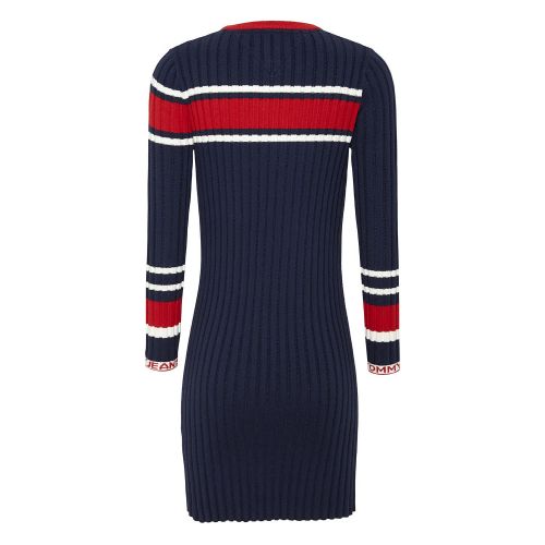 Womens Twilight Navy Flag Knitted Dress 75179 by Tommy Jeans from Hurleys