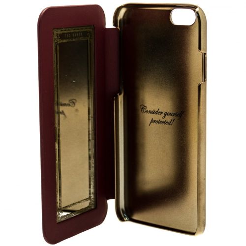 Womens Oxblood Shannon iPhone 6/6S Mirror Flip Case 63267 by Ted Baker from Hurleys