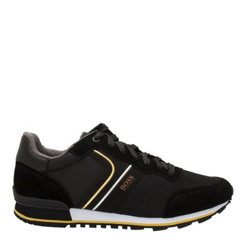 Athleisure Mens Black/Gold Parkour_Runn Trainers 73537 by BOSS from Hurleys