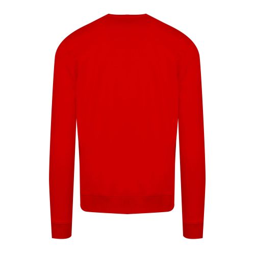 HUGO Mens Red Doby203 Trim Crew Sweat Top 74185 by HUGO from Hurleys