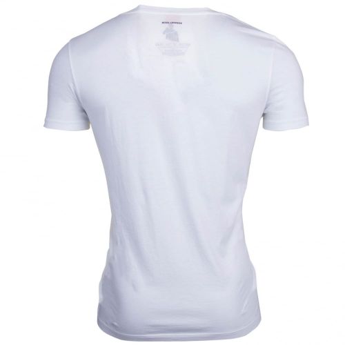 Orange Mens White Taxable 2 Reg S/s T Shirt 25178 by BOSS from Hurleys