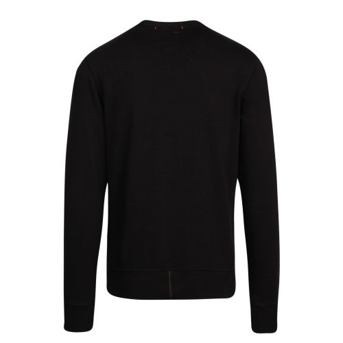 Mens Black Caleb Logo Sweat Top 77926 by Parajumpers from Hurleys