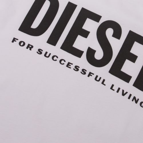 Mens White T-Diego-Logo S/s T Shirt 50361 by Diesel from Hurleys