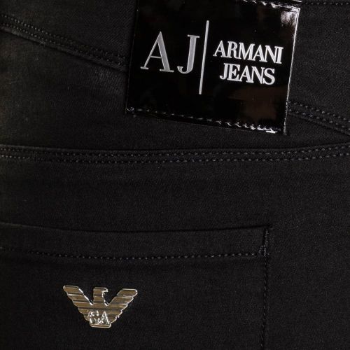 Womens Black Wash J28 Mid Rise Skinny Jeans 59021 by Armani Jeans from Hurleys