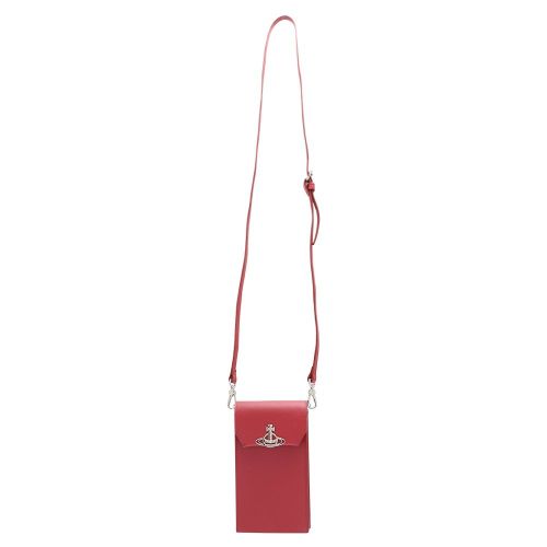 Womens Red Debbie Saffiano Phone Crossbody Bag 106758 by Vivienne Westwood from Hurleys
