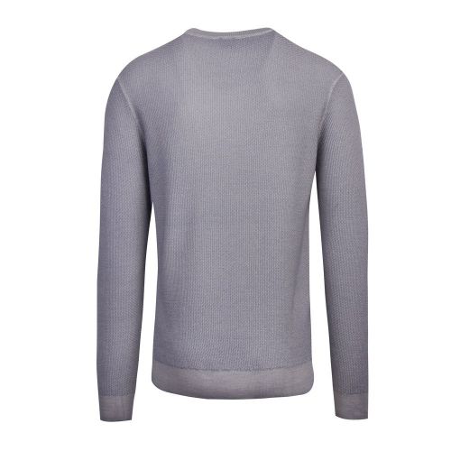 Casual Mens Light Grey Kustorio Crew Knitted Jumper 81249 by BOSS from Hurleys