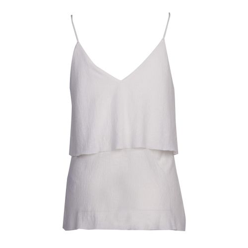 Womens Cloud Dancer Vipetra Layered Cami Top 41559 by Vila from Hurleys