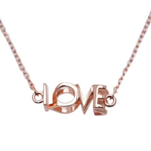 Womens Rose Gold Lovelyn Love Kiss Necklace 68751 by Ted Baker from Hurleys