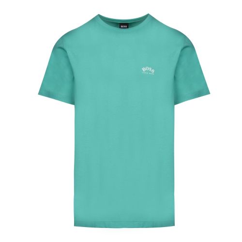 Athleisure Mens Green Tee Curved Logo S/s T Shirt 42475 by BOSS from Hurleys