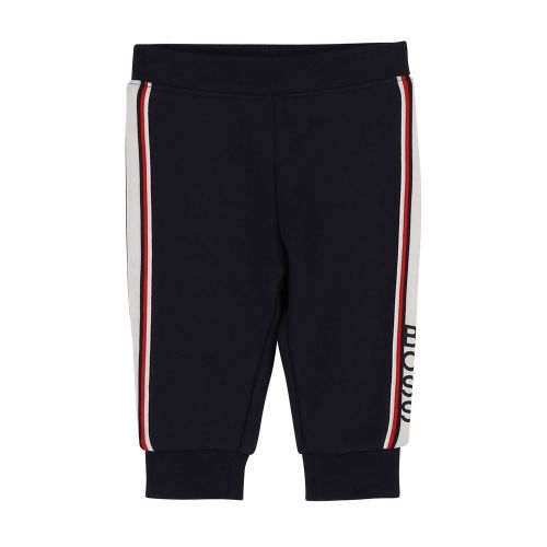 Toddler Navy Branded Stripe Sweat Pants 45507 by BOSS from Hurleys