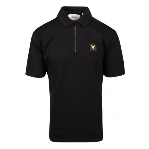 Mens Jet Black Jersey S/s Polo Shirt 103472 by Lyle and Scott from Hurleys