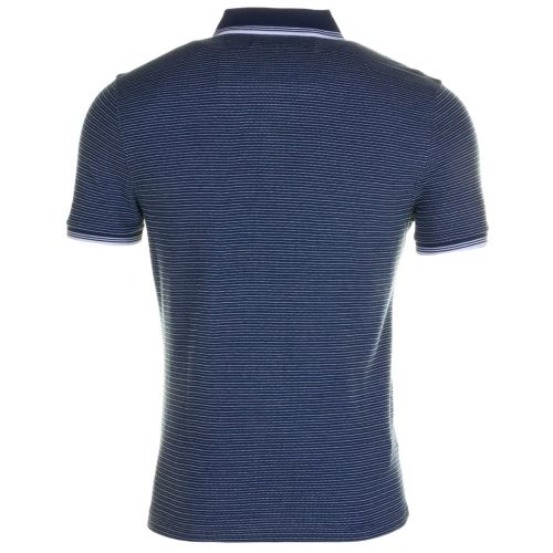 Mens Blue Wing Teal Engineered Jacquard S/s Polo Shirt 61689 by Original Penguin from Hurleys