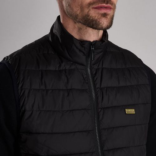 Mens Black Impeller Quilted Gilet 82010 by Barbour International from Hurleys