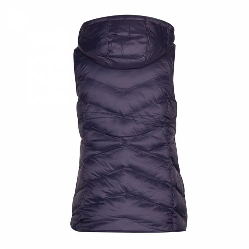 Womens Navy Seaward Quilted Hooded Gilet 34542 by Barbour from Hurleys