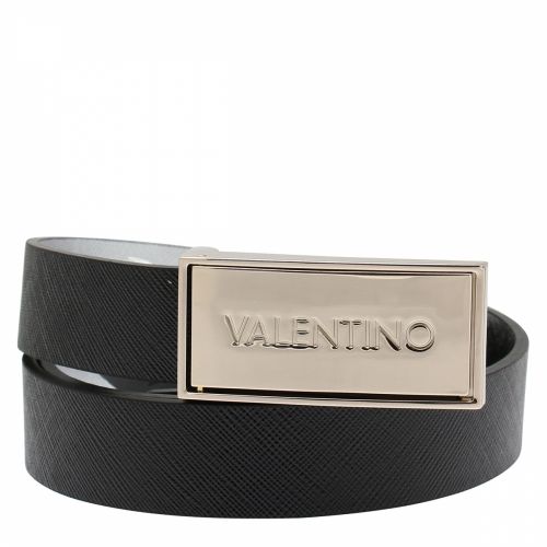 Black Emma Saffiano Slim Belt 37917 by Valentino from Hurleys