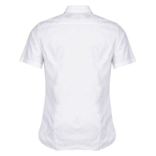 Casual Mens White Magenton-Short S/s Shirt 26338 by BOSS from Hurleys