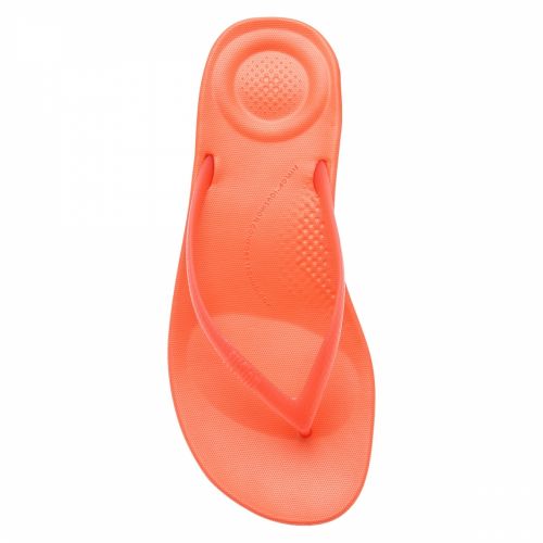 Womens Hot Coral Iqushion Pearlised Flip Flops 40955 by FitFlop from Hurleys