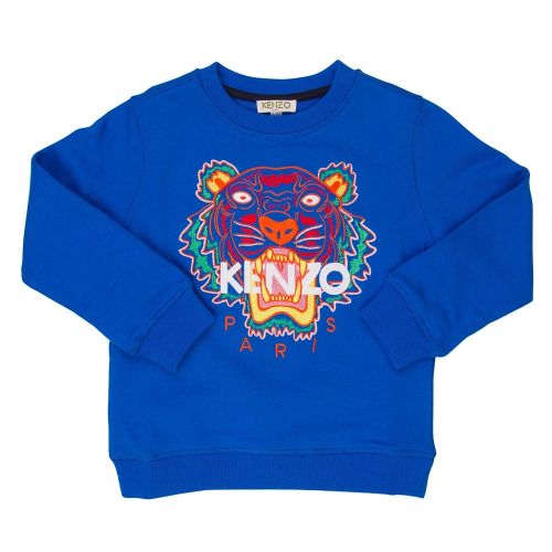 Boys Vivid Blue Tiger 16 Sweat 71097 by Kenzo from Hurleys