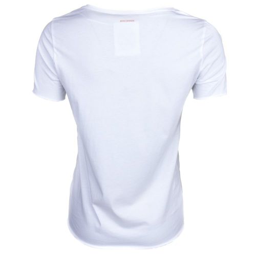 Womens White Graphic Print S/s Tee Shirt 68218 by BOSS Orange from Hurleys