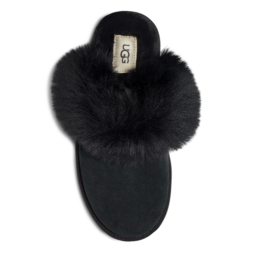 Womens Black UGG Slippers Scuff Sis 98053 by UGG from Hurleys
