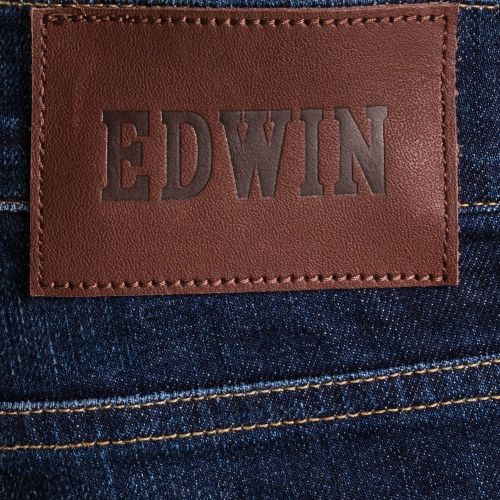 Mens 11oz F8.DT Blue Dark Trip Used Wash ED-80 Slim Tapered Fit Jeans 31297 by Edwin from Hurleys