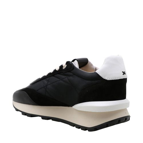 Mens Black/White Marina Del Ray Satin Trainers 98892 by Android Homme from Hurleys