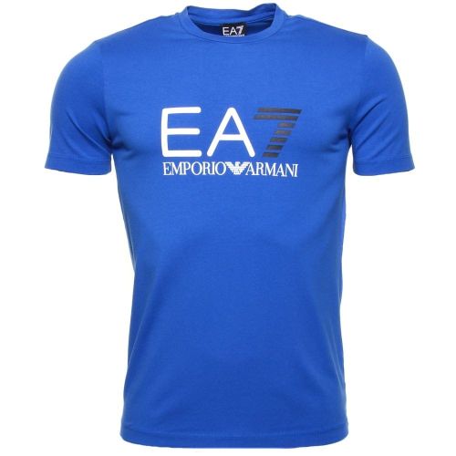 Mens Blue Training Graphic Big Logo S/s Tee Shirt 29355 by EA7 from Hurleys