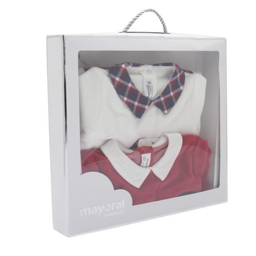 Baby Red/White London Guard Two Pack Babygrow 48334 by Mayoral from Hurleys