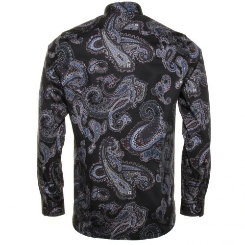 Mens Navy Paisbro Paisley L/s Shirt 9772 by Ted Baker from Hurleys