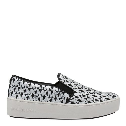 Womens Black Trent Graphic Logo Slip On Trainers 44265 by Michael Kors from Hurleys